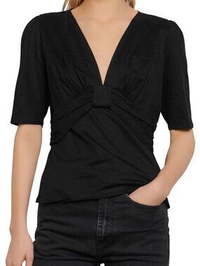 SANDRO women's black blouse size medium